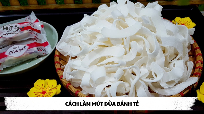 cách làm mứt dừa bánh tẻ